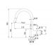 Смеситель Franke Lina с выдвижным шлангом, миндаль (115.0626.084)