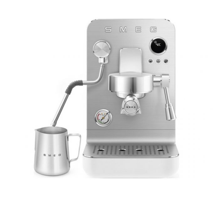 Кофемашина рожковая эспрессо SMEG EMC02WHMEU белый матовый