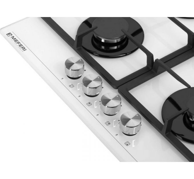 Варочная панель MEFERI MGH604WH GLASS POWER газовая