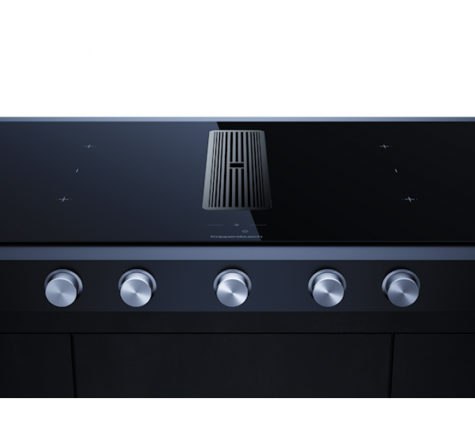 Варочная панель Kuppersbusch KMI 9850.1 SR-E Silver Chrome индукционная с вытяжкой