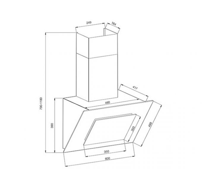 Вытяжка GRAUDE DHK 60.0 EL