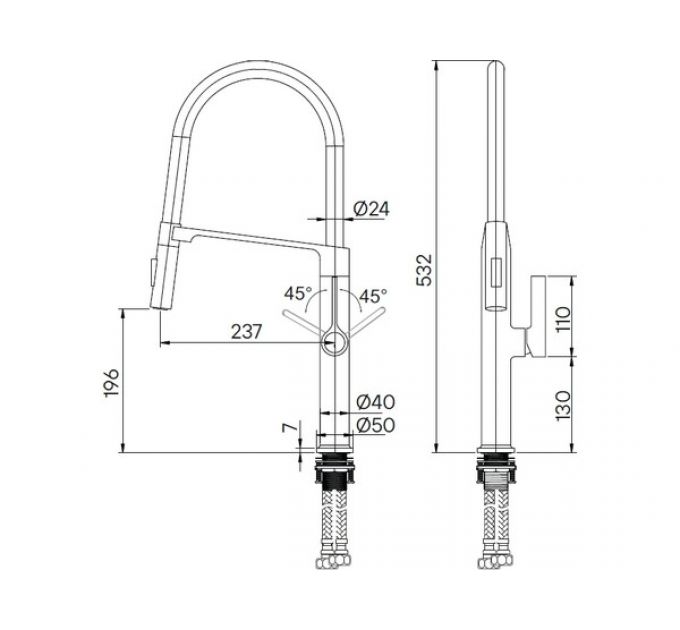Смеситель Paulmark Barrel Ba214029-CR, хром