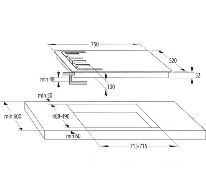 Варочная панель Gorenje GW7C51CLI газовая