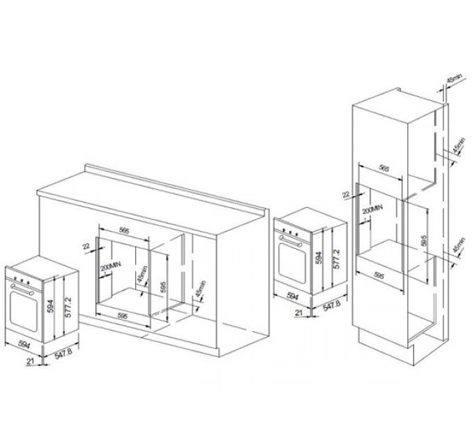 Духовой шкаф GRAUDE BE 60.2 S