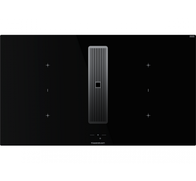 Варочная панель Kuppersbusch KMI 9850.1 SR-S Silver Chrome индукционная с вытяжкой