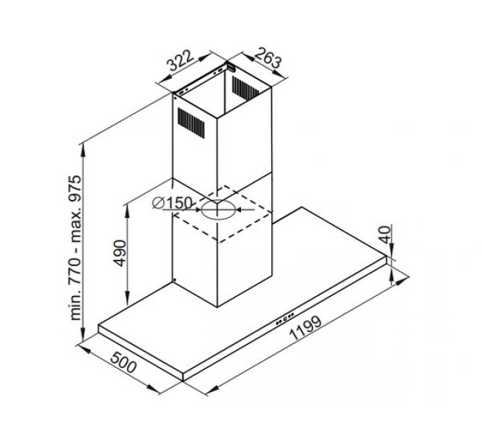 Вытяжка De Dietrich DHB4255X