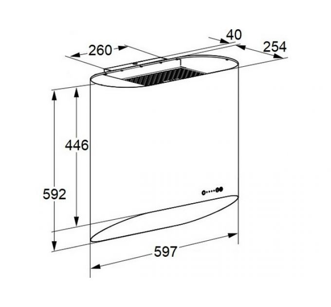 Вытяжка MAUNFELD GUNA 60 чёрный антрацит с золотом