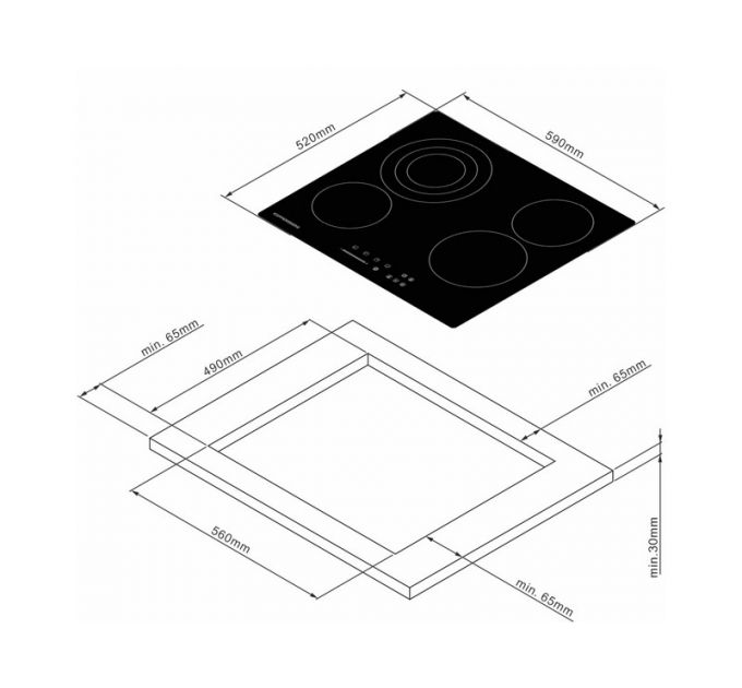 Варочная панель Kuppersberg ECS 630 электрическая