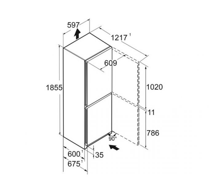 Холодильник Liebherr CBNbdc 573i-22 001