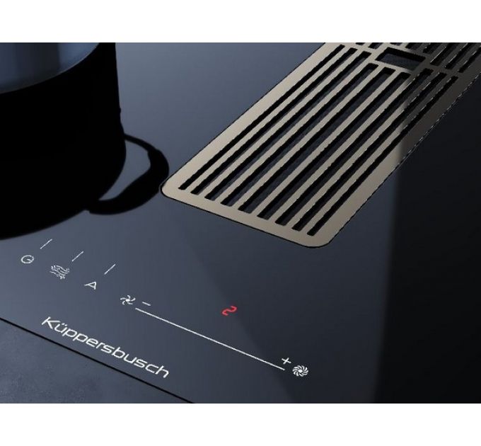 Варочная панель Kuppersbusch KMI 8590.0 SR Black Chrome индукционная с вытяжкой