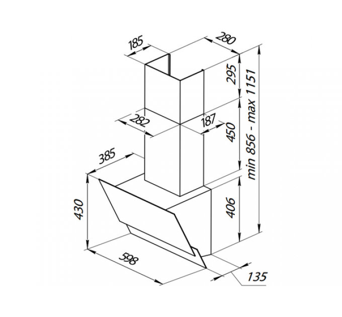 Вытяжка Kuppersberg F 600 B