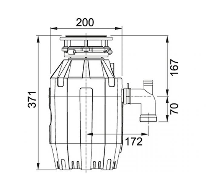 Измельчитель пищевых отходов Franke Турбо Элит TE-75