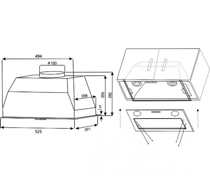 Вытяжка EXITEQ EX-1176 inox