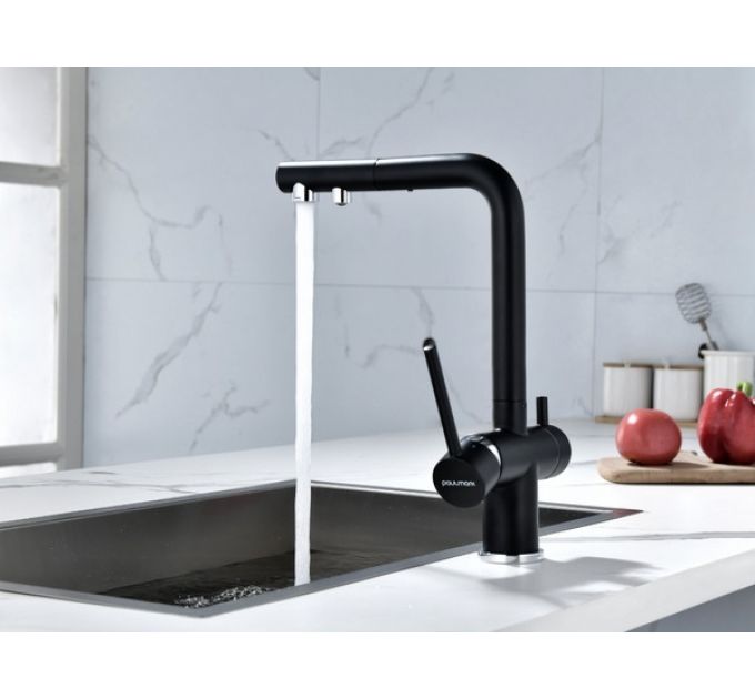 Смеситель Paulmark Serpentine Se213222-AN (401), антрацит