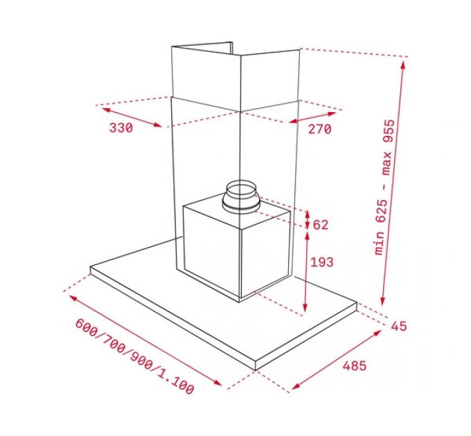 Вытяжка Teka ULTRASLIM DLH 686 T (40487180)