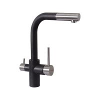 Смеситель Florentina Кристалл черный