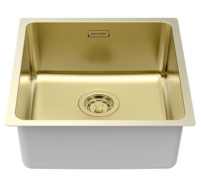 Мойка Paulmark Yuni 44 uni YU44-LG, светлое золото