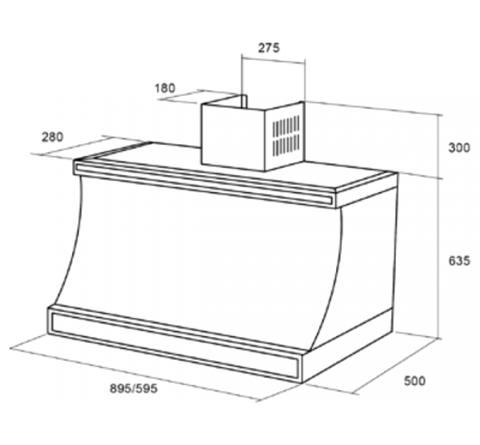 Вытяжка Kuppersberg T 969 ANT Silver