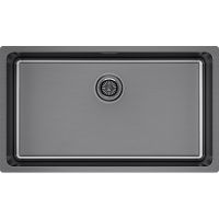Мойка Paulmark Yuni 76 uni YU76-GM, вороненая сталь
