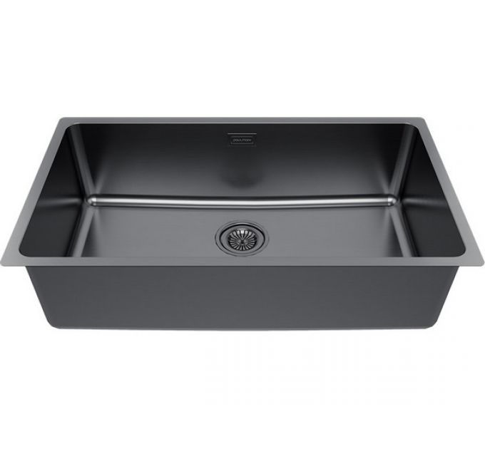 Мойка Paulmark Yuni 76 uni YU76-GM, вороненая сталь
