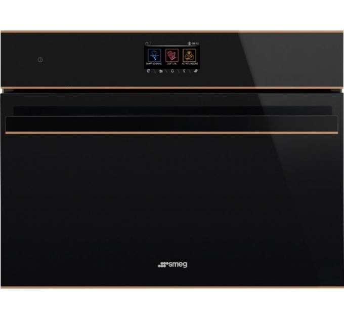 Духовой шкаф SMEG SO4604S4PNR компактный с паром