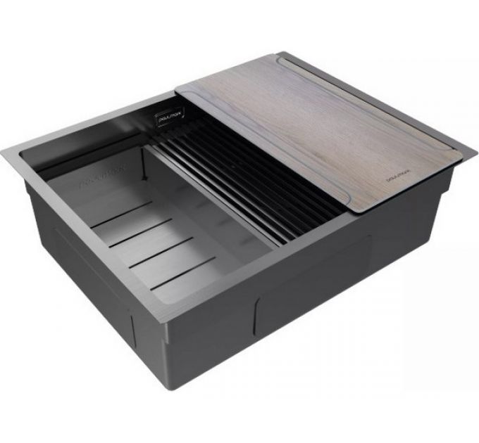 Мойка Paulmark Next-multi sink 58 uni PM785845-GM, вороненая сталь
