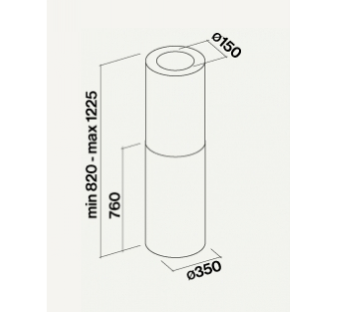 Вытяжка Falmec POLAR IS RAME 35