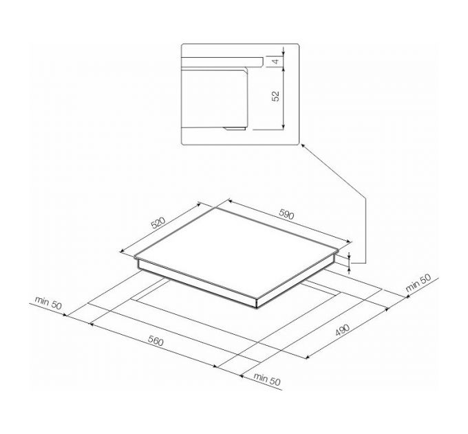 Варочная панель GRAUDE IK 60.2 BW индукционная