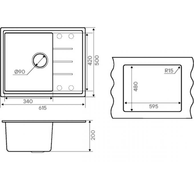 Мойка Kuchenstern FLUG 45 ваниль