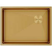 Мойка Paulmark Next-skew 58 uni PM885844-BG, брашированное золото