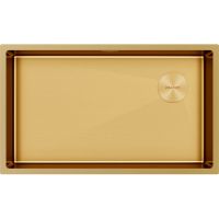 Мойка Paulmark Next-skew 74 uni PM887444-BG, брашированное золото