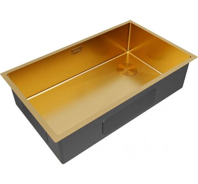 Мойка Paulmark Next-skew 74 uni PM887444-BG, брашированное золото