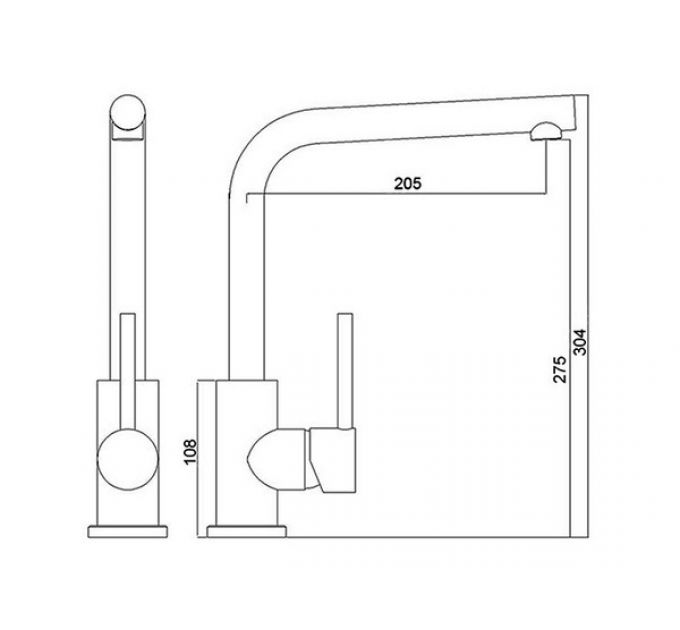 Смеситель Longran Impact LM2104 - 93 Marone