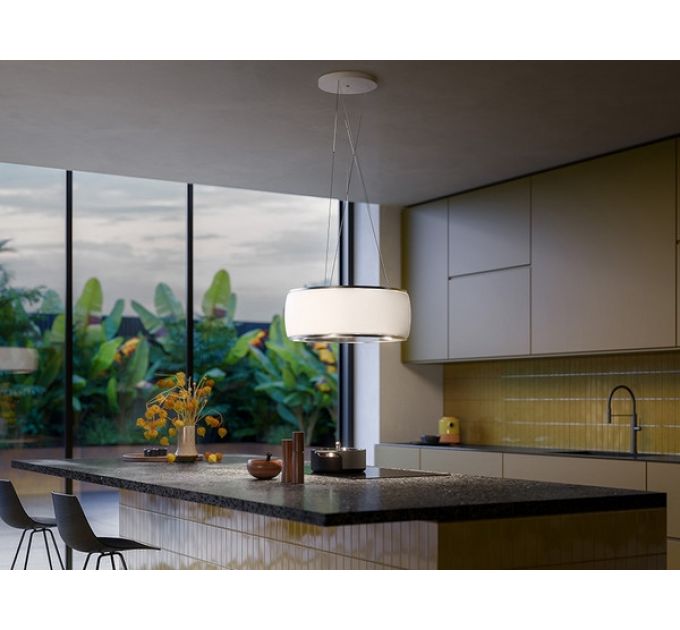 Вытяжка Falmec SOFFIO IS.58 White Satin Glass