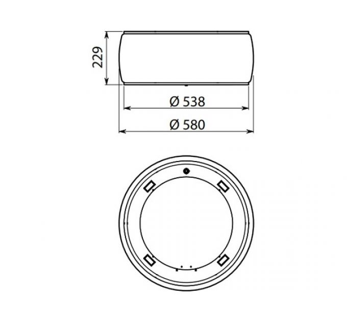 Вытяжка Falmec SOFFIO IS.58 White Satin Glass