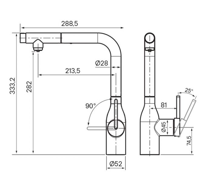 Смеситель Paulmark Viper Vi213105-WH (431), белый матовый