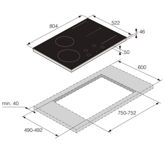 Варочная панель ASKO HID824GC индукционная