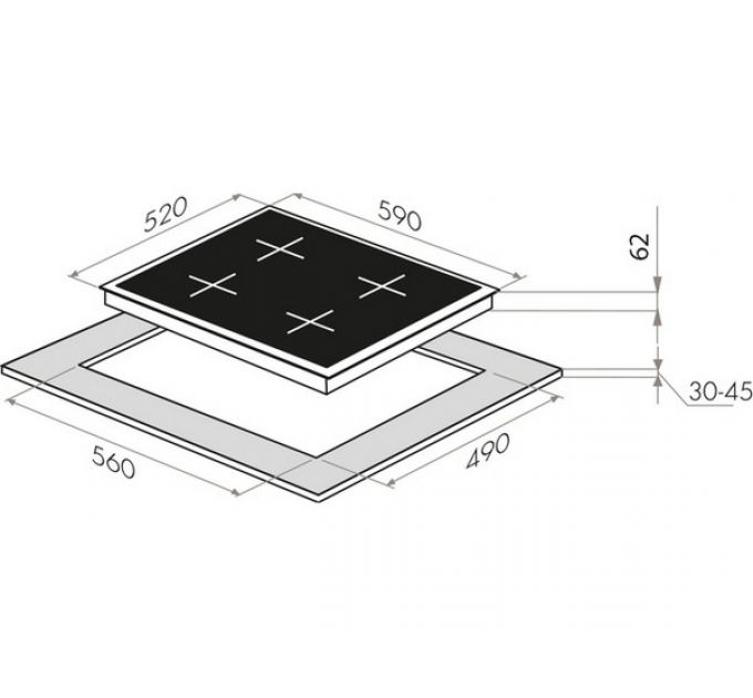 Варочная панель MAUNFELD EVSI594BK индукционная