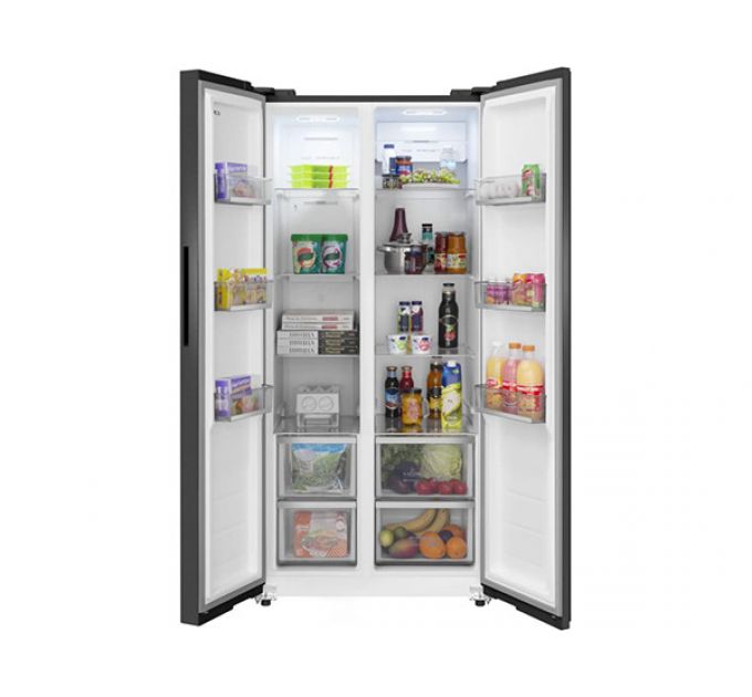 Холодильник MEFERI MFR83BLACK IX TOTAL NO FROST SIDE BY SIDE COMFORT