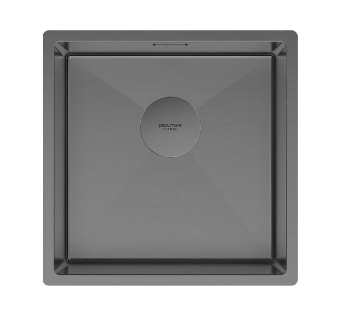 Мойка Paulmark Next 44 uni PM214444-GM, вороненая сталь