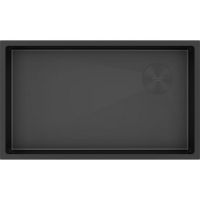 Мойка Paulmark Next-skew 74 uni PM887444-MBN, матовый черный