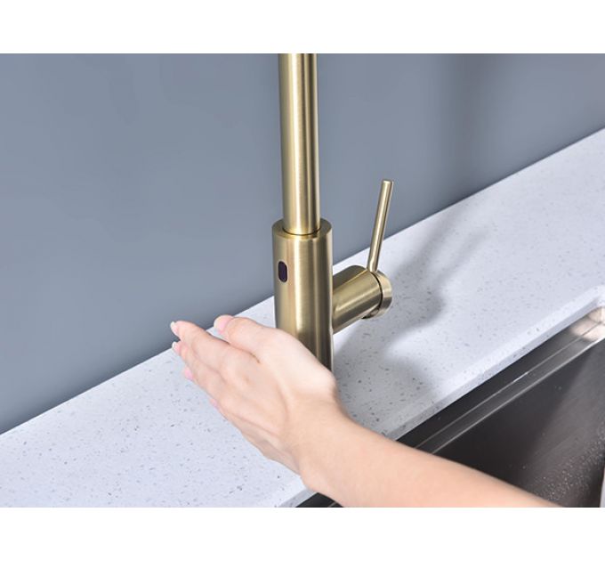 Смеситель Paulmark Senso Se215180-LG (SBG), светлое золото