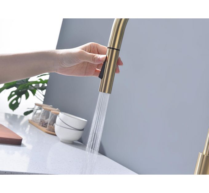 Смеситель Paulmark Senso Se215180-LG (SBG), светлое золото