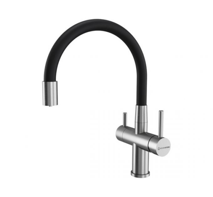 Смеситель Kuchenstern WURM-FE нержавеющая сталь