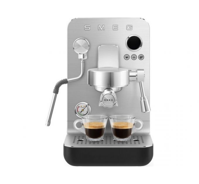 Кофемашина рожковая эспрессо SMEG EMC02BLMEU черный матовый
