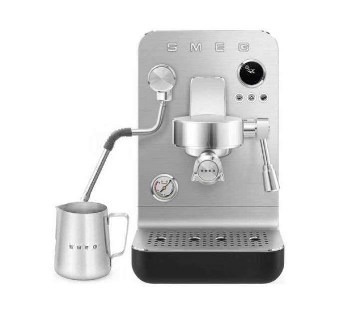 Кофемашина рожковая эспрессо SMEG EMC02BLMEU черный матовый