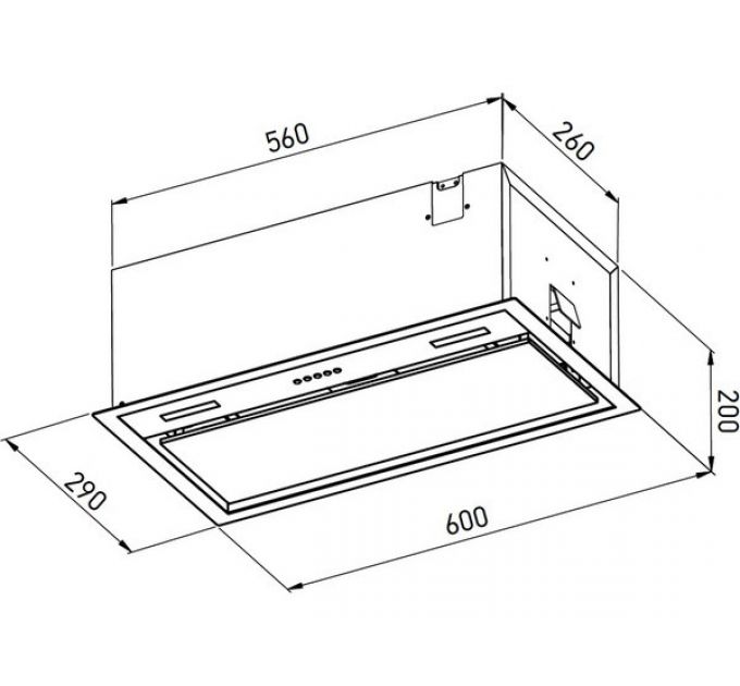 Вытяжка MEFERI INBOX60BK COMFORT PLUS