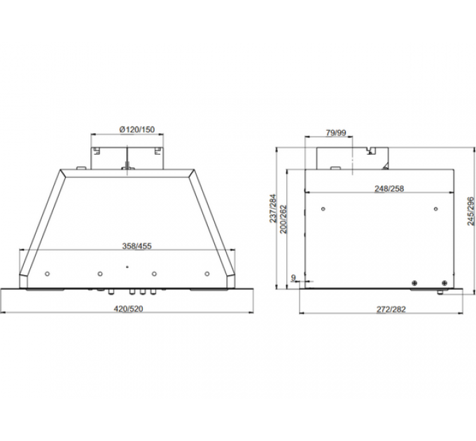 Вытяжка Elikor BOX 52П-700-К3Д белый