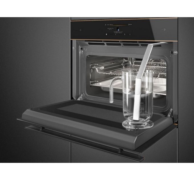 Духовой шкаф SMEG SO4606WAPNR компактный с паром и СВЧ