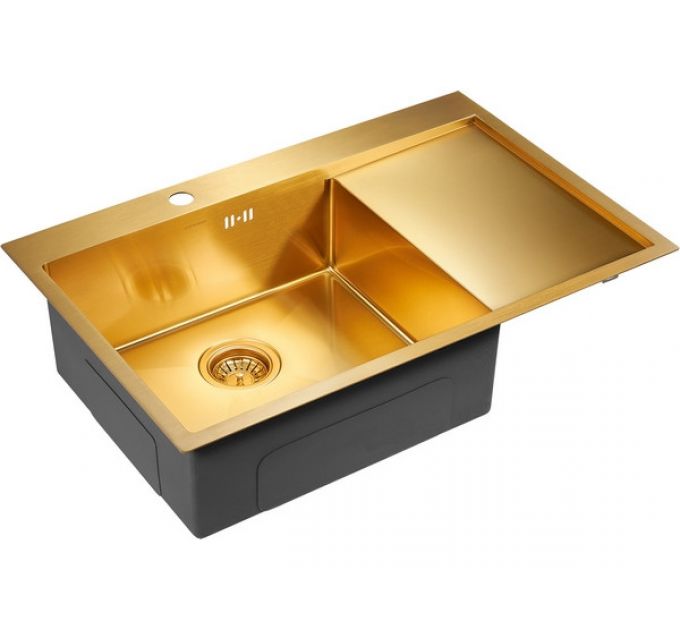 Мойка Paulmark Kroner 78F PM217851-BGL, брашированное золото